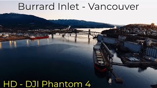 2018 Vancouver, BC - 4K Drone Stock Footage- Burrard Inlet at Sunrise - Filmed by Alex Burry