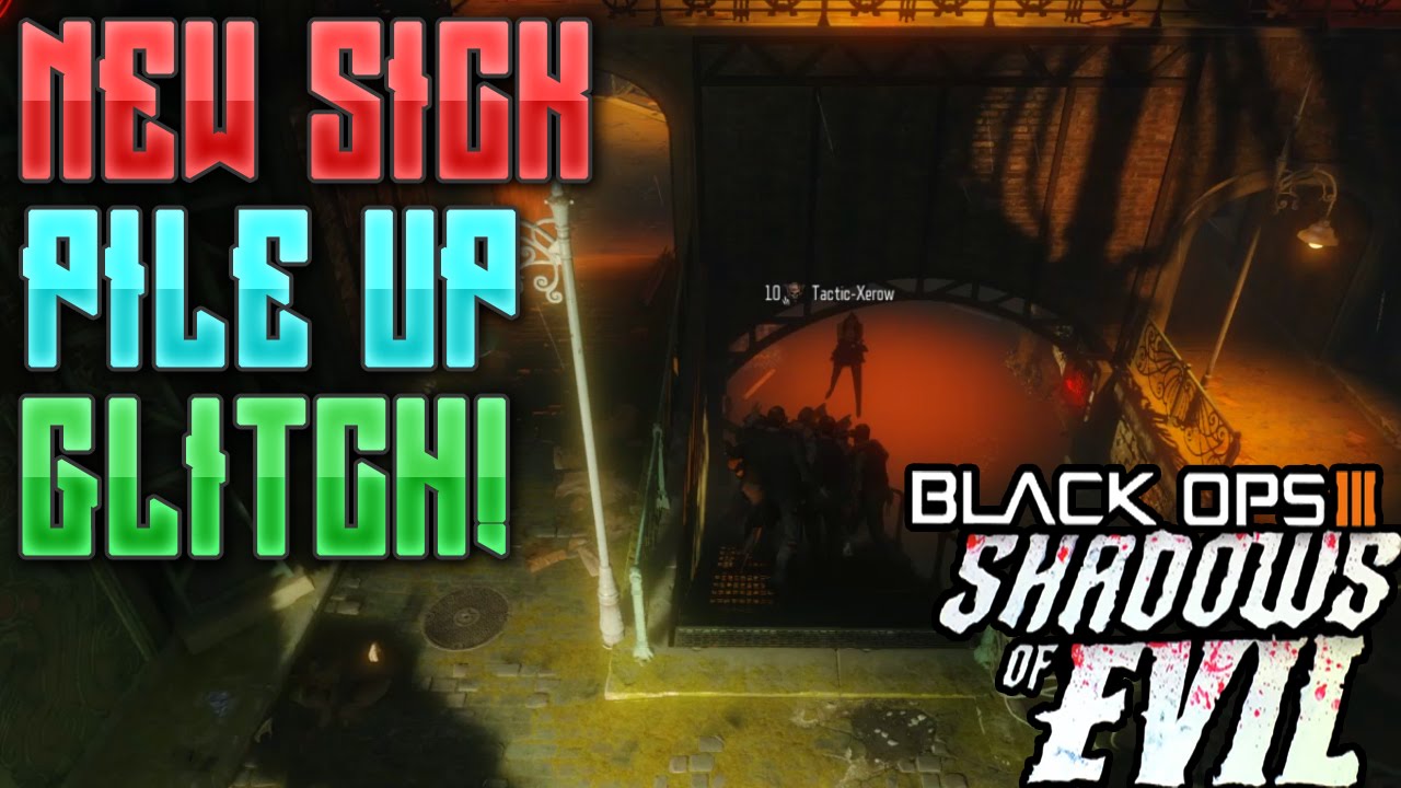 Black Ops 3 Zombie Glitches: *NEW* "Shadows Of Evil" Pile Up Glitch! [Dislike Botted]