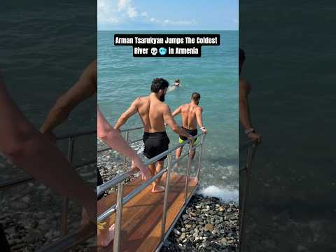 Arman Tsarukyan Jump The Coldest River 🌊🥶 in Armenia