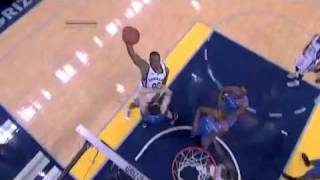 Darrell Arthur SICK One-Handed Dunk on Nick Collison (Game 6, May 13, 2011)