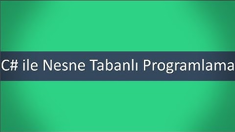 C# ile Nesne Tabanlı Programlama 1 : Temel Bazı İşlemler-MessageBox