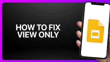 How To Fix “View Only” In Google Slides 2025! Tutorial