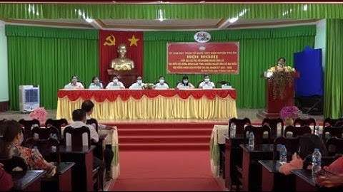 Ứng cử viên đại biểu HĐND tỉnh tiếp xúc cử tri Thị trấn Trà Ôn