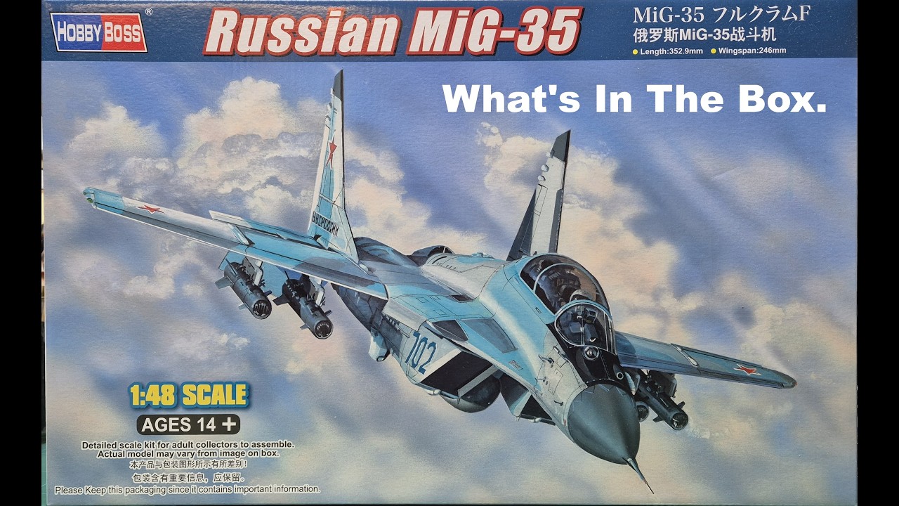Hobby Boss 1/48 Mig 35, What's In The Box. - YouTube