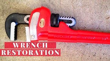 How do you Rusty Pipe Wrench / Old Rusted Pipe Wrench Restoration