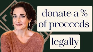 Legally Donating A Percentage of Your Sales To A Cause |  Lawyer for Coaches, Healers, & Soulful Biz by The Legal Apothecary 15 views 4 months ago 2 minutes, 37 seconds