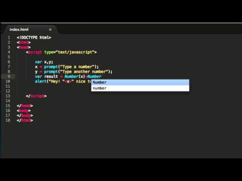 Javascript Tutorial - Using the prompt() and Number() functions