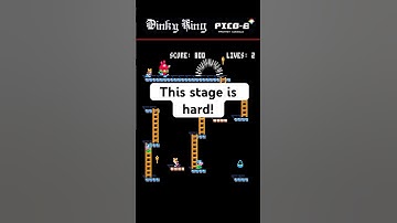 Dinky King on the PICO-8 Fantasy Console by GradualGames #shorts #donkeykong #dkafe #arcade #pico8