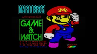 Mario Game and Watch for ZX Spectrum by Menyiques gameplay