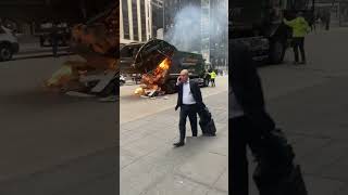 The garbage truck is on fire #021