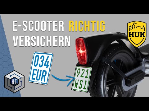 E-Scooter Versicherung 2022 – Grundlagen, Kennzeichen, EScooter günstig versichern (17 EUR)