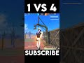 1 VS 4⚡ ONLY RED NUMBER 😎 #shorts #1vs4