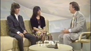 Olivia and George Harrison on the ‘Wogan’ Show June 1990 