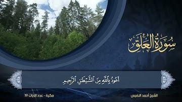 96   سورة العلق   الشيخ أحمد النفيس