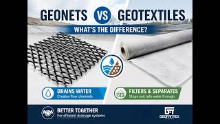 Geonet vs Geotextile: What's the Difference? | Drainage vs Filtration Explained