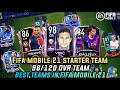 FIFA Mobile 21 | 96 OVR TEAM HIGHEST? | MY STARTER TEAM | TEAM UPGRADE | ELITE PACK OPENING