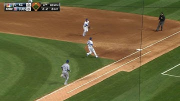 KC@CHC: Bryant fields grounder at first to get out