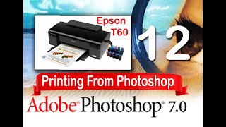 Epson T60 Printer Printing and printing properties setting. BTS Photos Printing