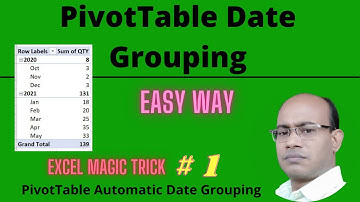Pivot Table date Grouping - how to group and ungroup date formats in Excel