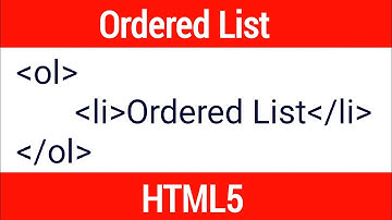 Ordered List | ol, li HTML Tags | Ordered and Nested list Tutorial in Urdu.