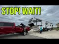 WARNING! Before Towing your RV off the dealership's!