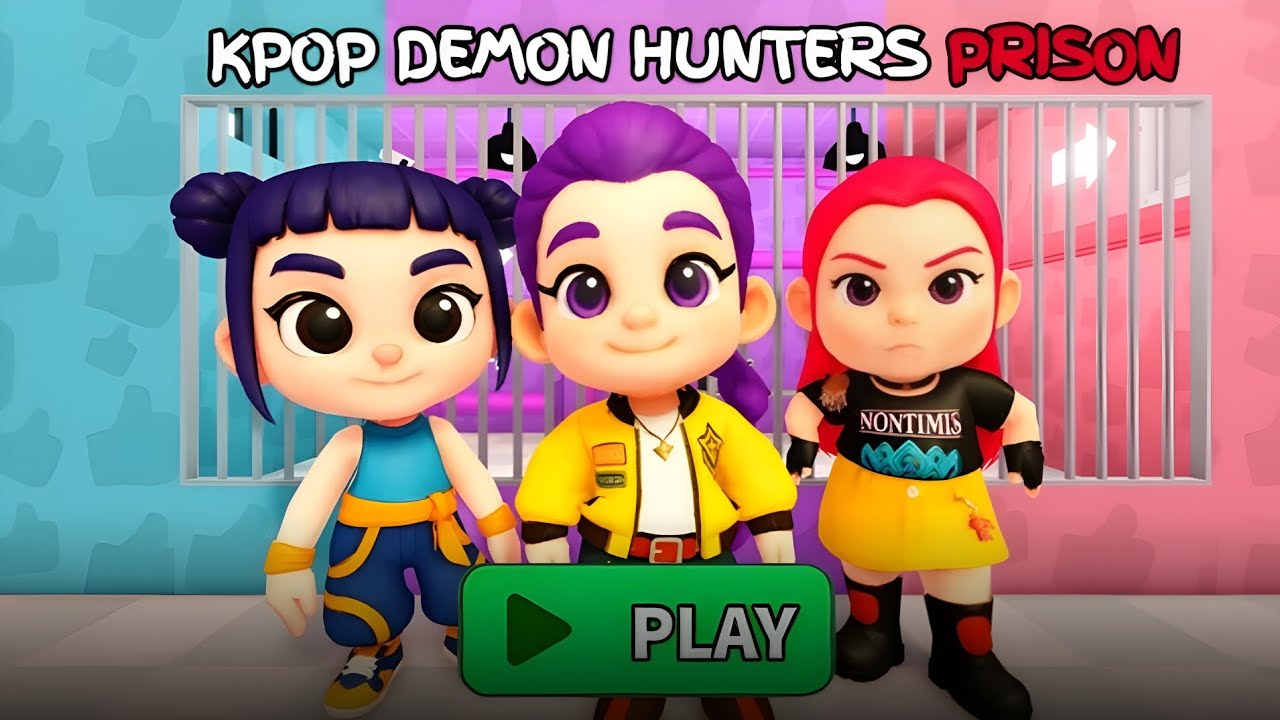 🍼BABY KPOP DEMON HUNTERS PRISON RUN roblox! Gameplay walkthrough No Death 4k