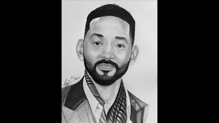 how to draw Will Smith | quick pencil sketching | step-by-step portrait drawing