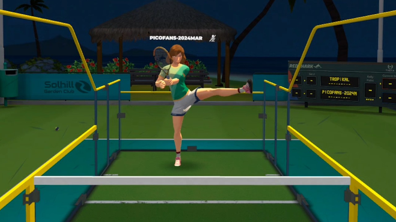 Pico Motion Tracker test in Racket Club VR 1 (1/4) ピコモーショントラッカー テスト ...