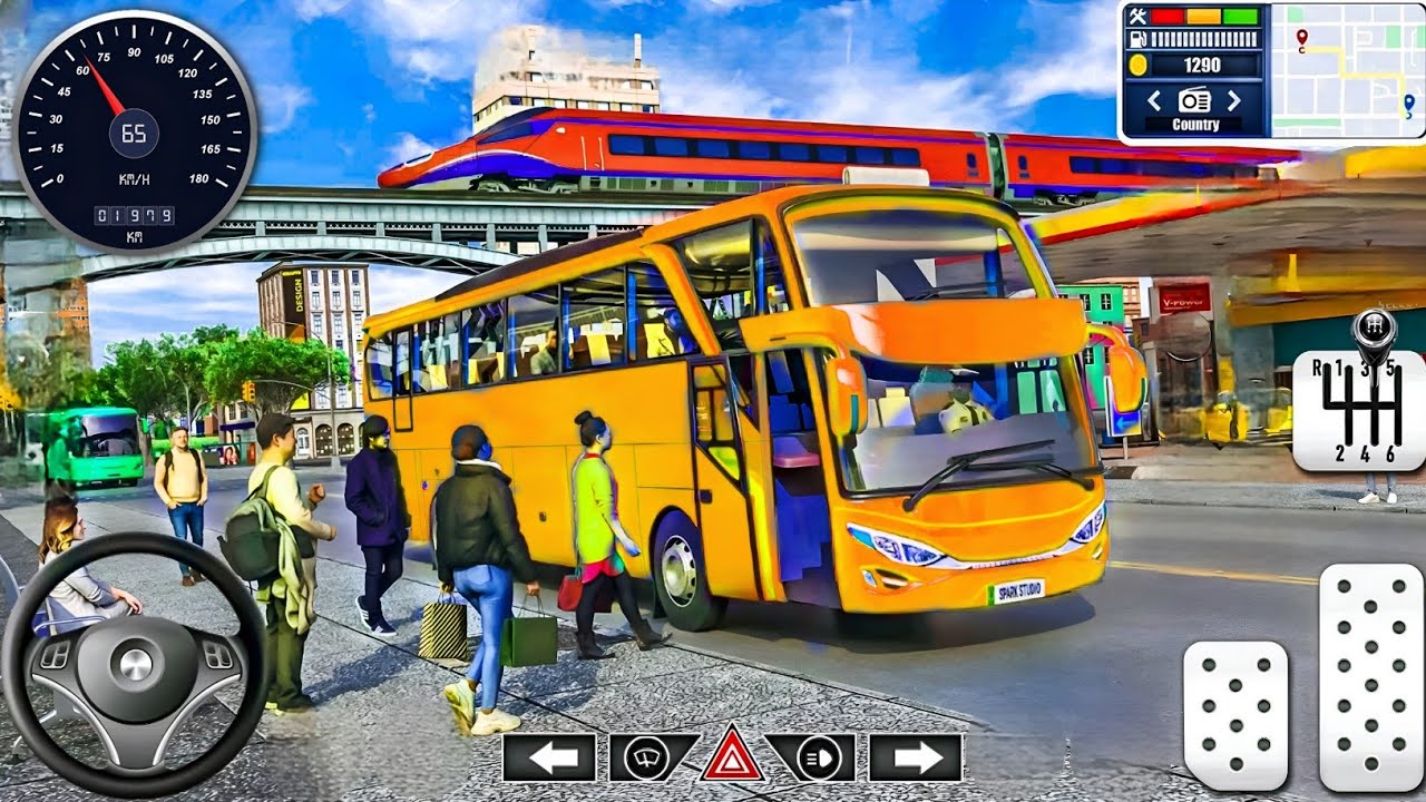Real City Coach US Bus Driver 3D - Real Coach Bus Driver : Android Gameplay