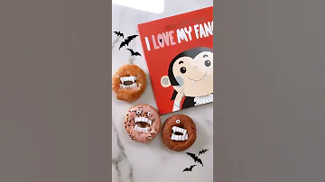 Make Vampire Donuts Inspired by #ILoveMyFangs by Kelly Leigh Miller! #shorts