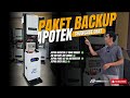 SISTEM BACKUP 5KVA 15KWH 300AH‼️UNTUK KEBUTUHAN SHOWCASE OBAT || TANGERANG