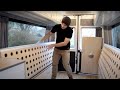 DIY 8 SEATER SPRINTER CAMPERVAN CONVERSION TOUR | Mercedes van folding bench seat double bed