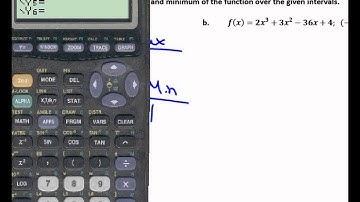 Calculus Unit 4.1 Notes Absolute Min Max and Local Video 2 2014