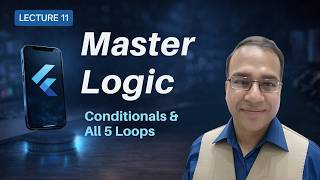 Dart Conditionals & Loops | if-else, switch, for, while, break & continue | Urdu-Hindi | Lecture 11