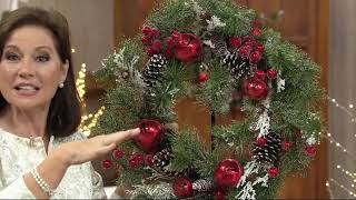 Jingle Bell, Pinecone & Pine Teardrop, Rings & Wreath by Valerie on QVC