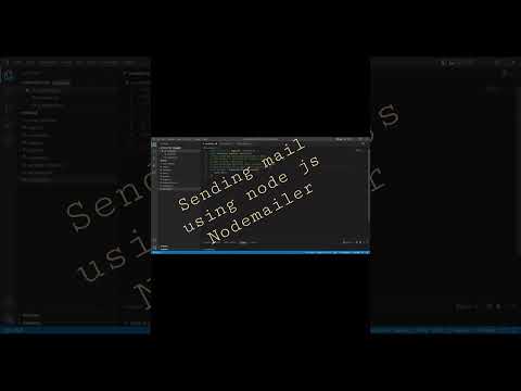 send mail using node js #nodejs #nodemailer #webdevelopment