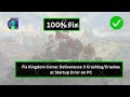 Fix Kingdom Come: Deliverance II Crashing/Crashes at Startup Error on PC