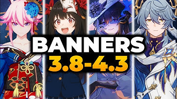 HSR ALL NEWEST BANNERS ROADMAP 3.8-4.3 + RERUNS | Honkai Star Rail, Star Rail, HSR 3.8, HSR Banner