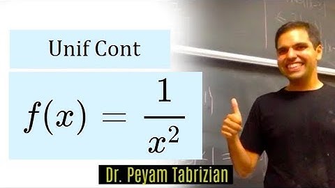 Uniform Continuity (Example 2): Challenging Example