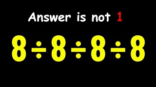 Only 1 in 5 Can Solve This Math Problem!