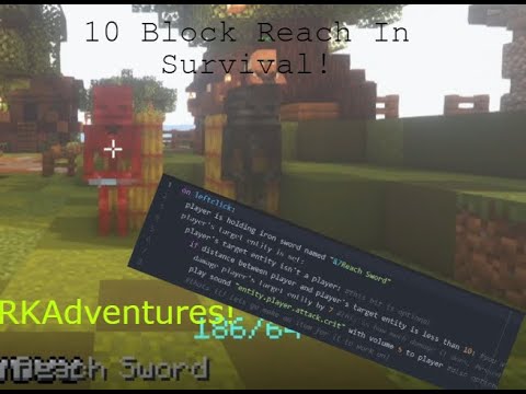 How To Increase The Reach Of An Item With Skript! ~ RKAdventures - YouTube