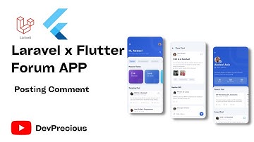 How To Build A Forum App With Laravel and Flutter -  Posting comment
