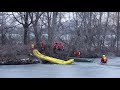 Daring rescue of stranded dog on icy Detroit River