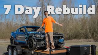 Attempting To Rebuild My WRECKED GT350 In 7 Days! (First Test Drive) [Ep. 2]