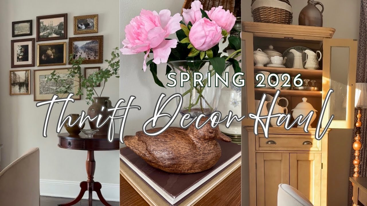 Весенняя подборка покупок в секонд-хенде 2026: Находки для дома в стиле кантри