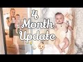 4 MONTH OLD BABY + POSTPARTUM UPDATE | TEETHING, PLAGIOCEPHALY, SLEEP REGRESSION & MORE