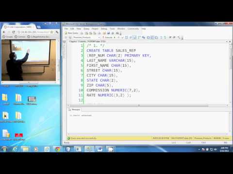 PRG 140 - Create Table Script