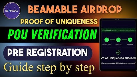Beamable Network POU Verification 🔥 | Proof of Uniqueness Pre-Registration Complete | Full Details 