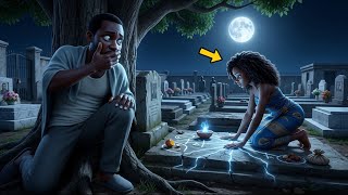 He Followed His Wife to the Cemetery at Midnight and Couldn't Believe Who She Met #folktales 
