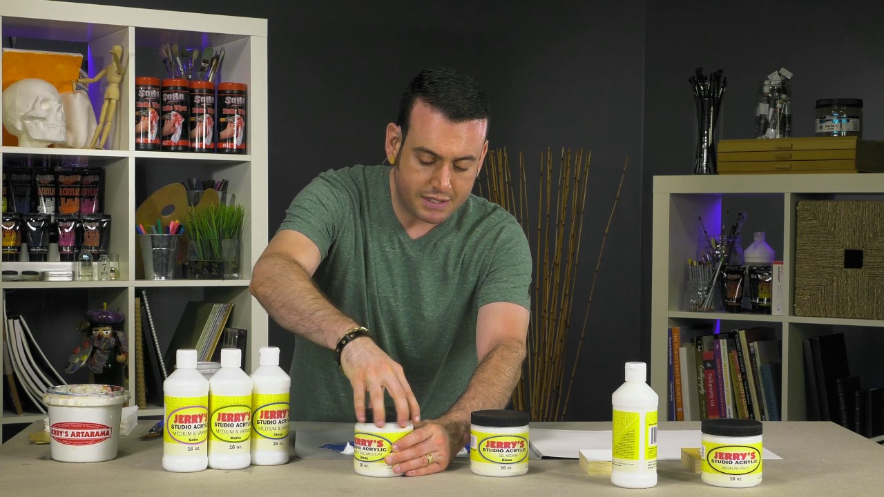Jerry's Artarama Studio Acrylic Mediums For Artists YouTube
